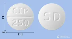 팜젠시프로플록사신정250mg(시프로플록사신염산염) 사진