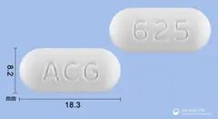 아모클젠정625mg(아목시실린-클라불란산칼륨(4:1)) 사진